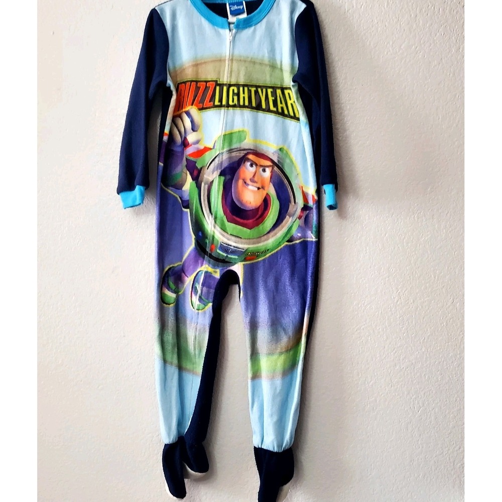 Disney ◇ Toy Story Buzz Lightyear Footed Blanket Sleeper Pajamas ◇ Size 5T